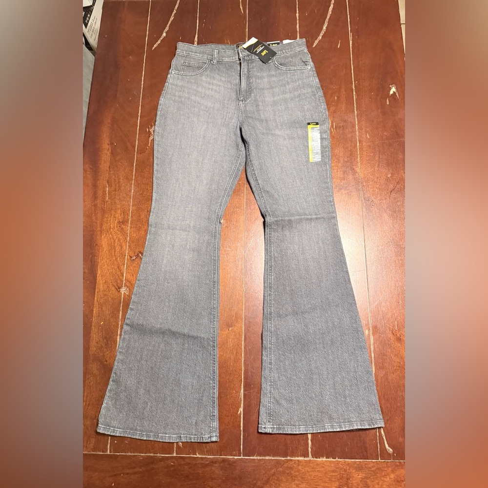 Lee Women's Gray Flared Jeans Sz12
